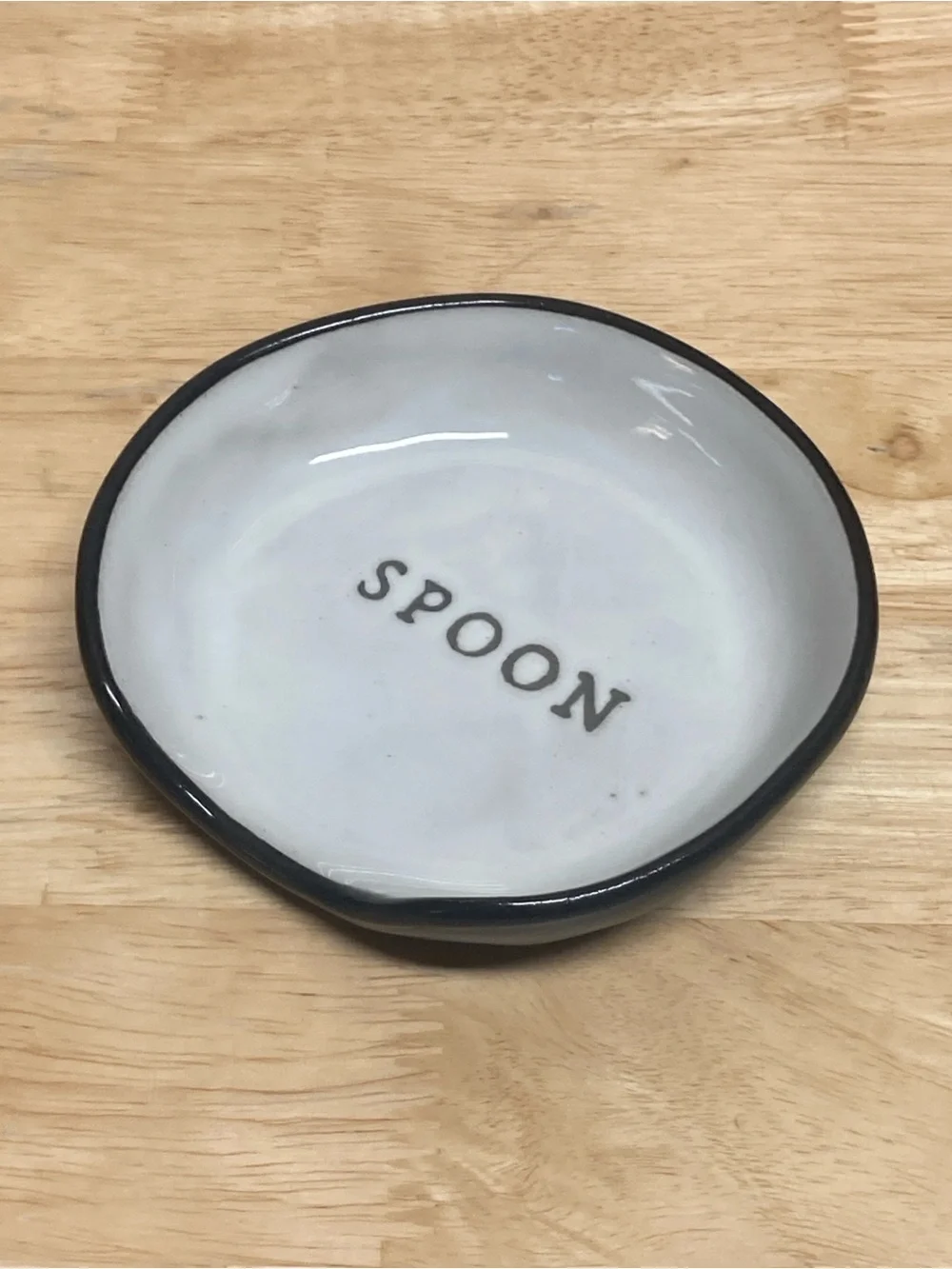 Hearth and Hand with Magnolia Stoneware Embossed Spoon Rest